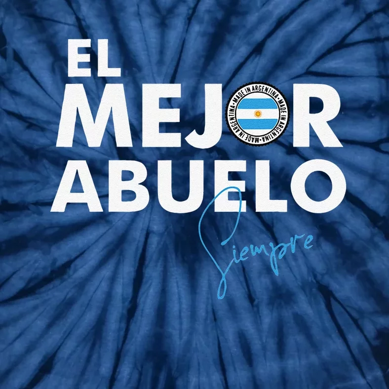 Dia Del Padre Father´s Day Gift. El Mejor Abuelo Argentino Tie-Dye T-Shirt