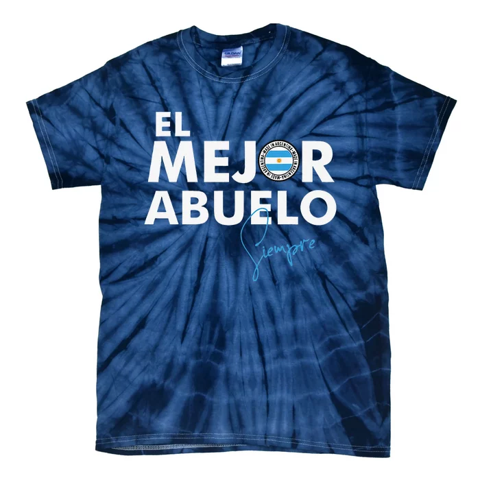 Dia Del Padre Father´s Day Gift. El Mejor Abuelo Argentino Tie-Dye T-Shirt