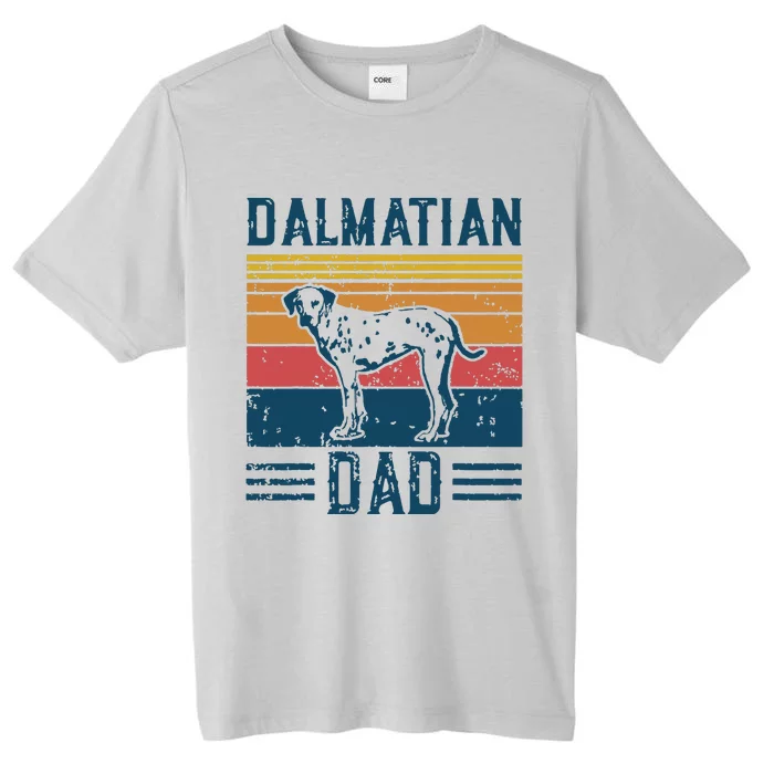 Dog Dalmatian Papa Vintage Dalmatian Dad ChromaSoft Performance T-Shirt