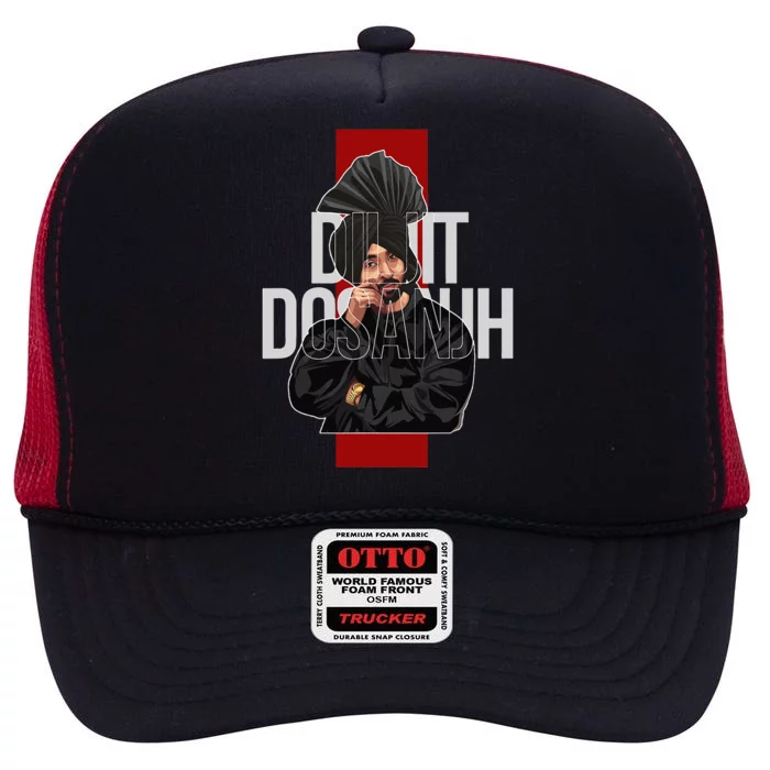 Diljit Dosanjh Punjabi Singer Desi Apparel Punjabi High Crown Mesh Trucker Hat