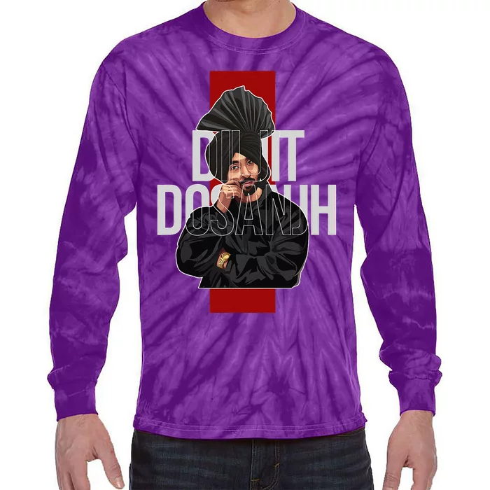 Diljit Dosanjh Punjabi Singer Desi Apparel Punjabi Tie-Dye Long Sleeve Shirt