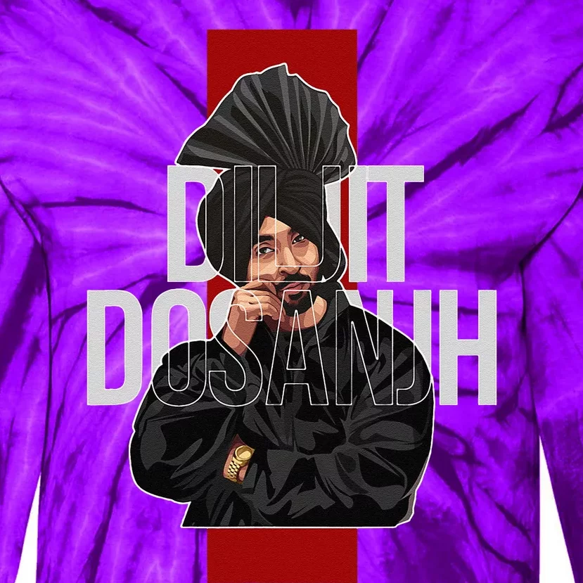 Diljit Dosanjh Punjabi Singer Desi Apparel Punjabi Tie-Dye Long Sleeve Shirt