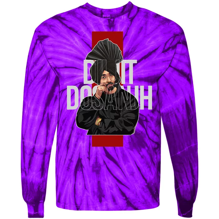 Diljit Dosanjh Punjabi Singer Desi Apparel Punjabi Tie-Dye Long Sleeve Shirt