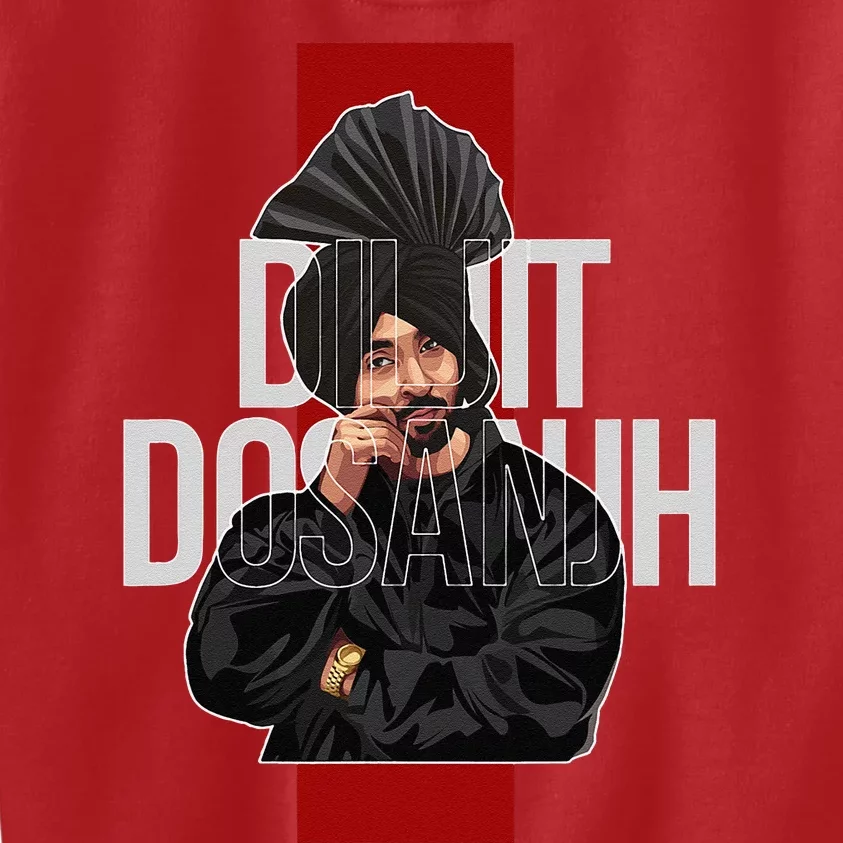 Diljit Dosanjh Punjabi Singer Desi Apparel Punjabi Kids Sweatshirt