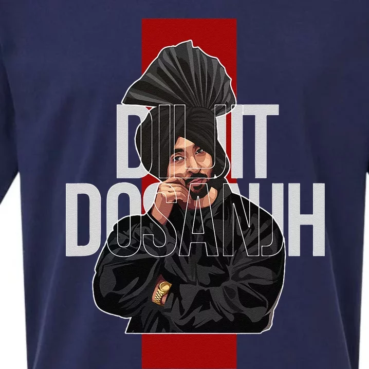 Diljit Dosanjh Punjabi Singer Desi Apparel Punjabi Sueded Cloud Jersey T-Shirt