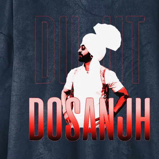 Diljit Dosanjh Punjabi Singer Desi Apparel Punjabi Hooded Wearable Blanket