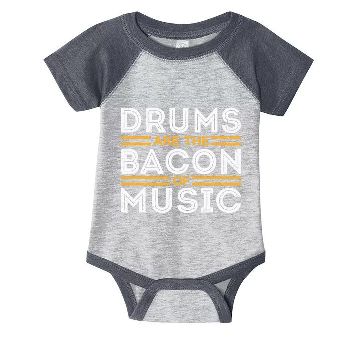 Drummer Drum Player Funny Drumming Music Teacher Infant Baby Jersey Bodysuit