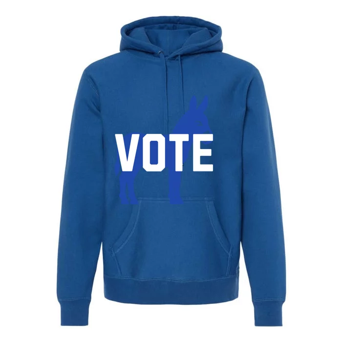 Democratic Donkey Politics Election Gift Premium Hoodie