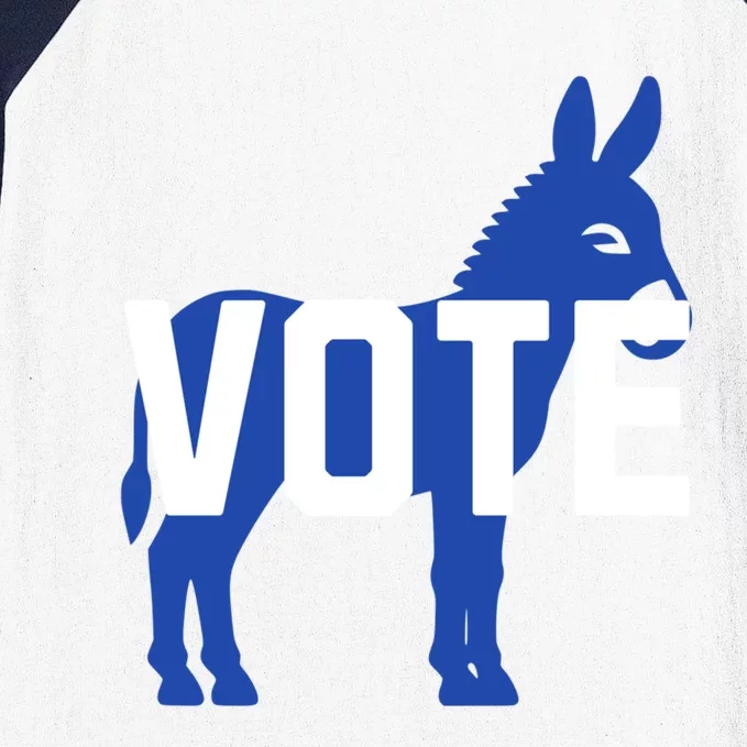 Democratic Donkey Politics Election Gift Baseball Sleeve Shirt