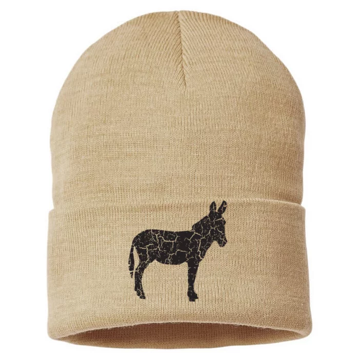 Donkey Distressed Print Vintage Donkey Sustainable Knit Beanie