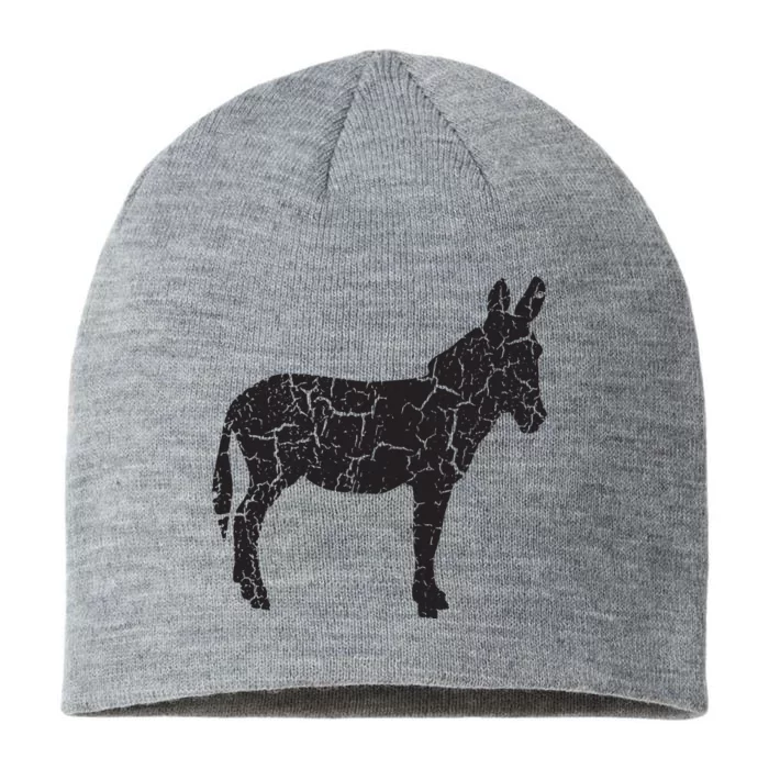 Donkey Distressed Print Vintage Donkey 8 1/2in Sustainable Knit Beanie