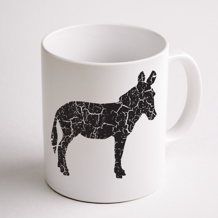 Donkey Distressed Print Vintage Donkey Front & Back Coffee Mug