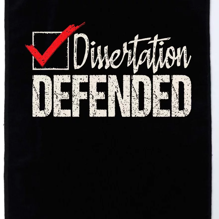 Dissertation Defended PhD Graduate Ph.D. Graduation Platinum Collection Golf Towel