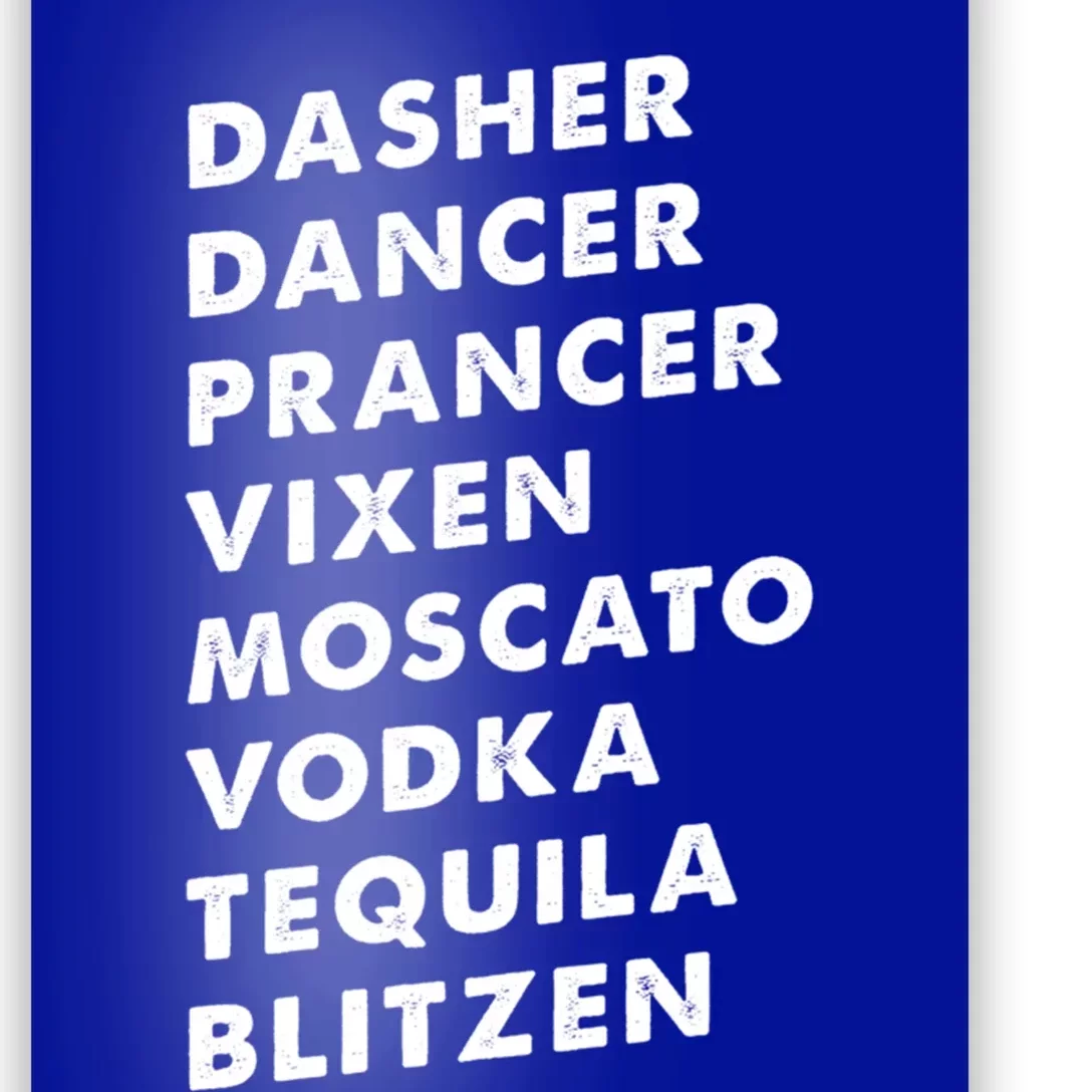 Dasher Dancer Prancer Vixen Moscato Vodka Tequila Gift Poster