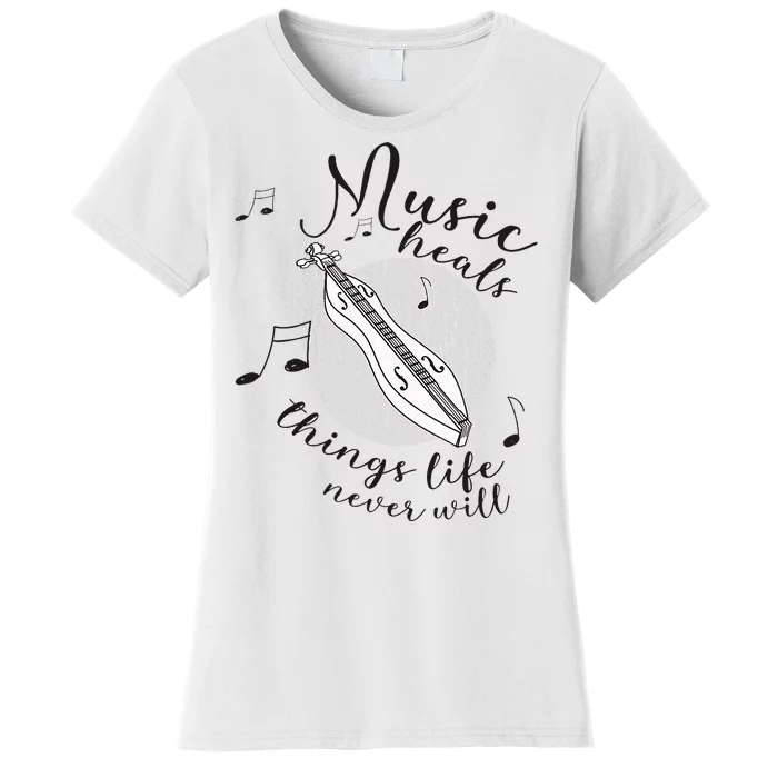 Dulcimerist Dulcimer Player Mountai Nappalachian Dulcimer Women's T-Shirt