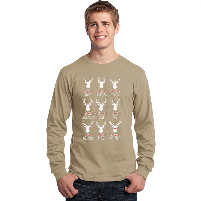 Dasher Dancer Prancer Christmas Pajama Reindeer Food XMas Long Sleeve Shirt