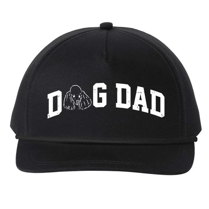 Dog Dad Poodle Gift For Father's Day Snapback Five-Panel Rope Hat