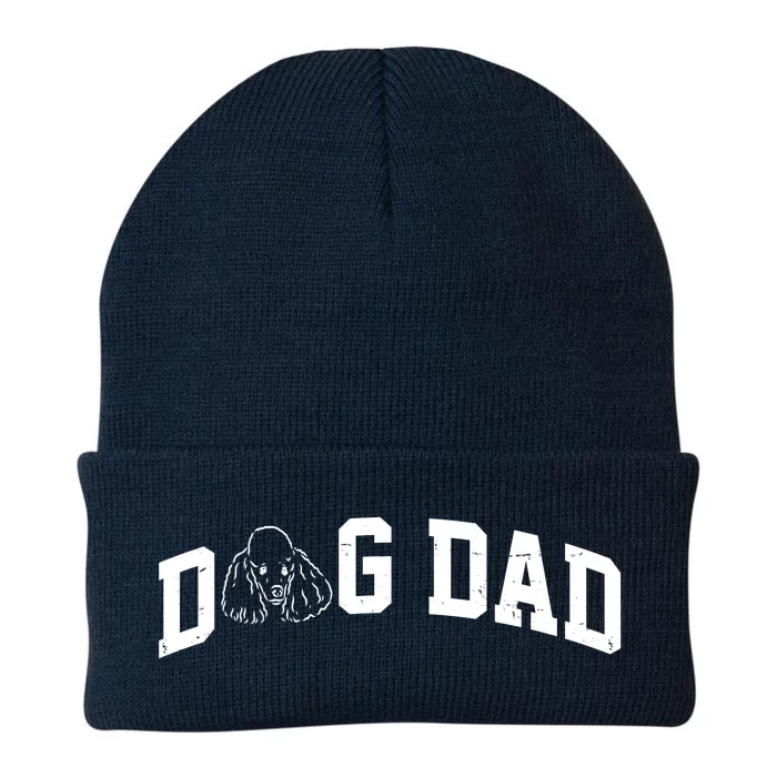 Dog Dad Poodle Gift For Father's Day Knit Cap Winter Beanie