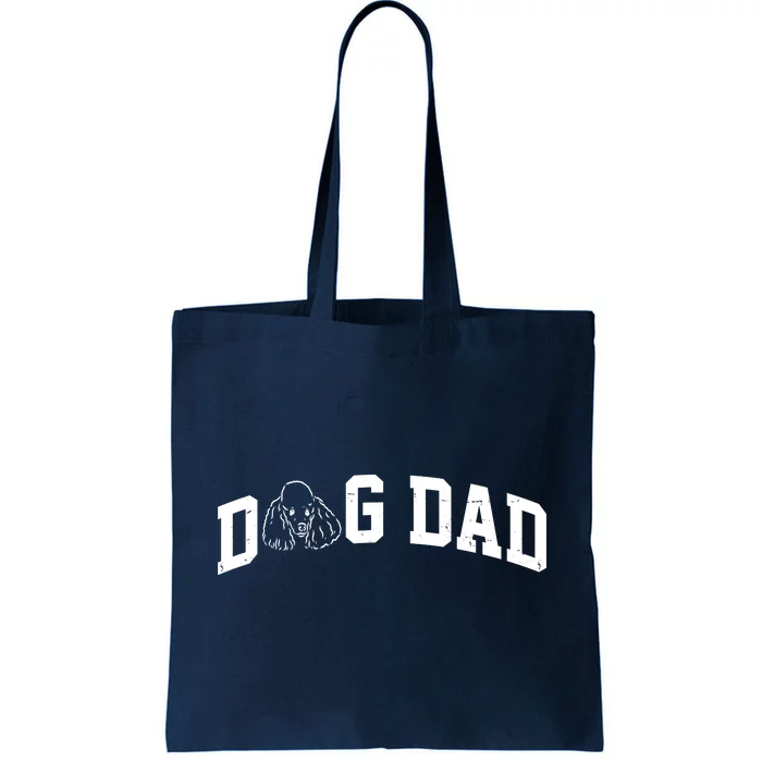 Dog Dad Poodle Gift For Father's Day Tote Bag