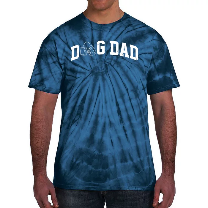 Dog Dad Poodle Gift For Father's Day Tie-Dye T-Shirt