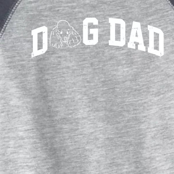 Dog Dad Poodle Gift For Father's Day Toddler Fine Jersey T-Shirt