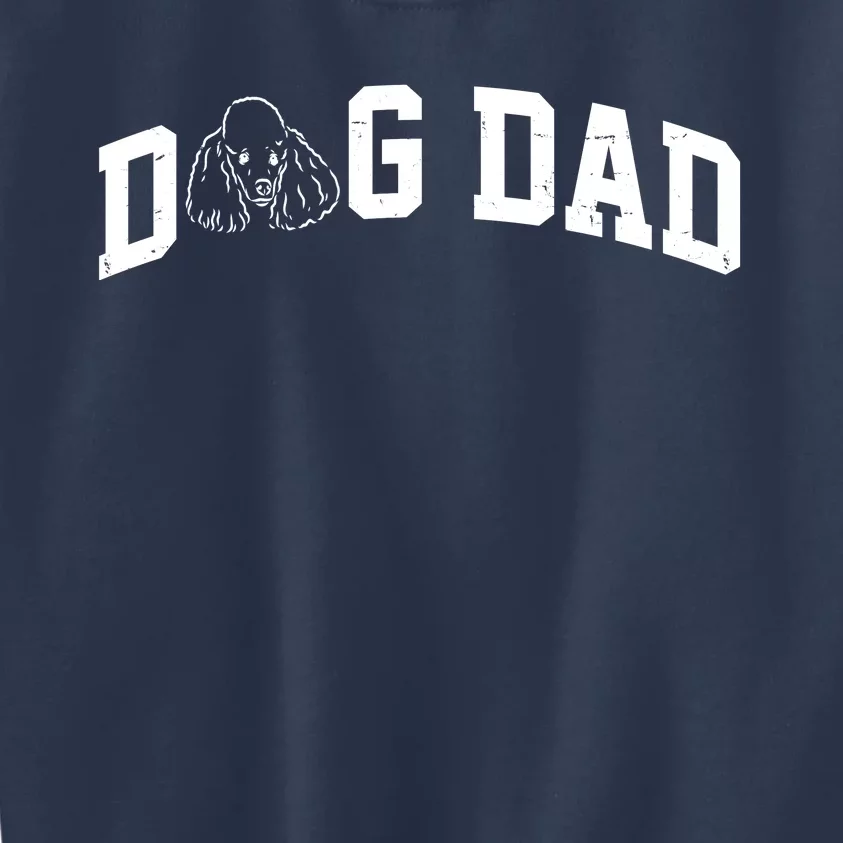 Dog Dad Poodle Gift For Father's Day Kids Sweatshirt