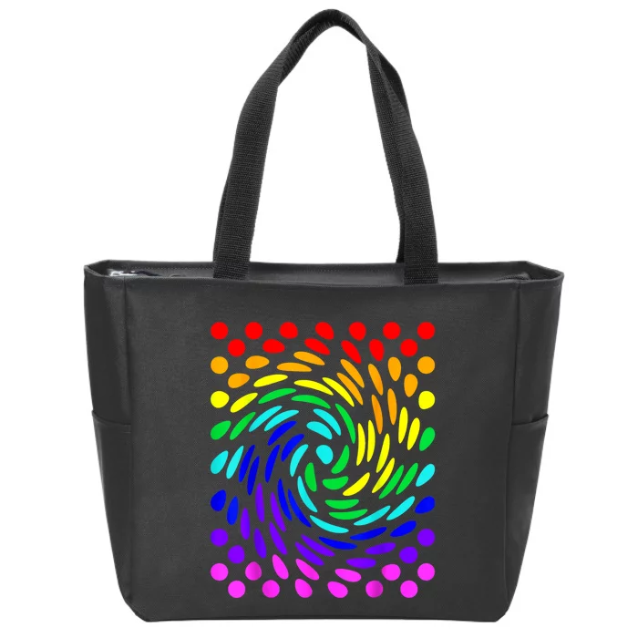 Dot Day Polka Dot Zip Tote Bag