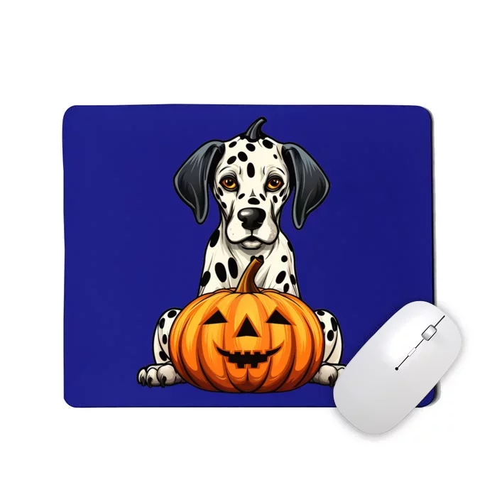 Dalmatian Dog Pumpkin Lazy Halloween Party Costume Gift Mousepad