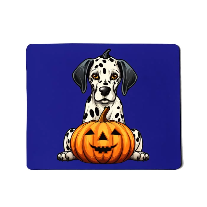 Dalmatian Dog Pumpkin Lazy Halloween Party Costume Gift Mousepad