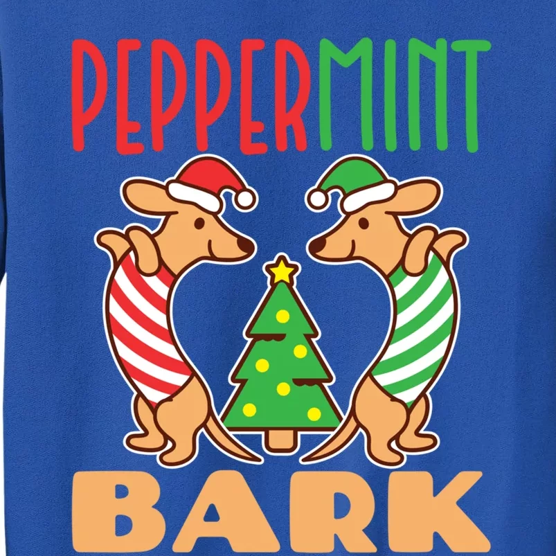 Dachshund Doxie Peppermint Bark Cute Christmas Xmas Cool Gift Sweatshirt