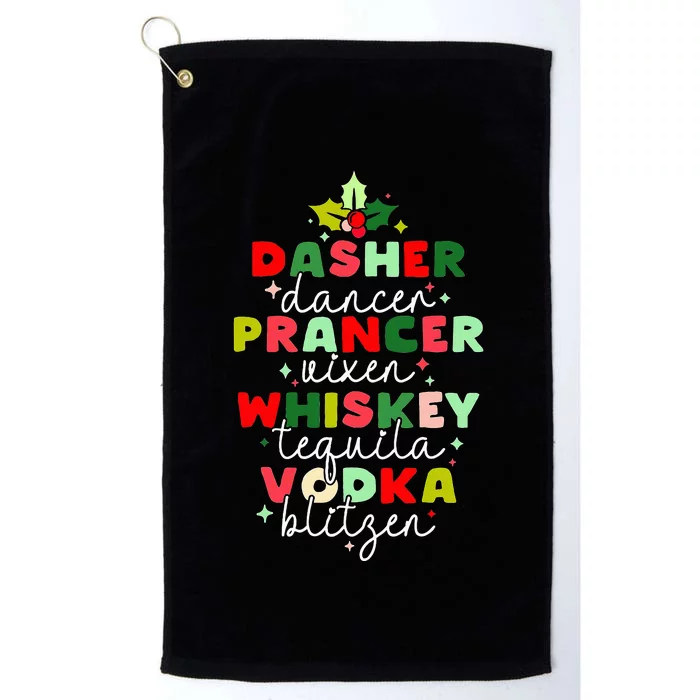 Dasher Dancer Prancer Vixen Moscato Vodka Tequila Blitzen Platinum Collection Golf Towel