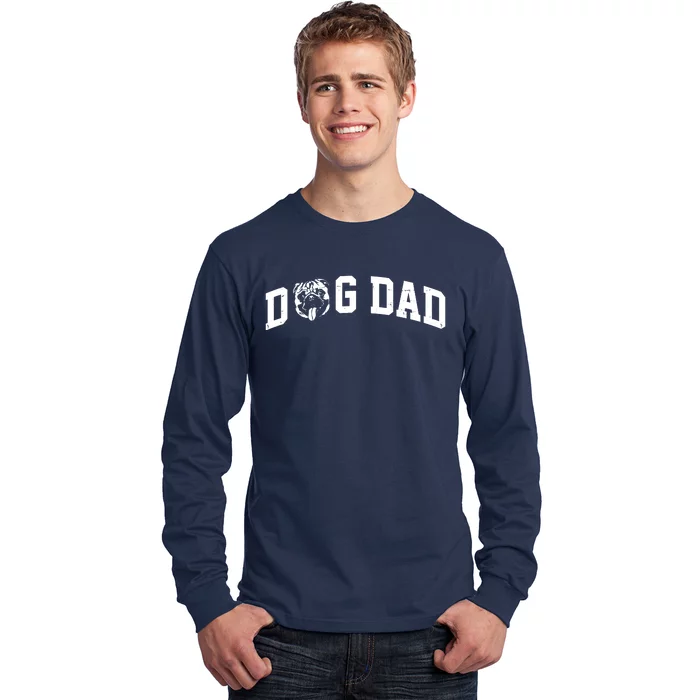 Dog Dad Pug Lover Long Sleeve Shirt