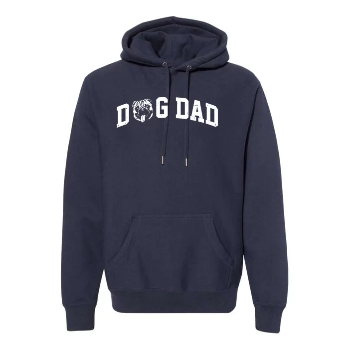 Dog Dad Pug Lover Premium Hoodie