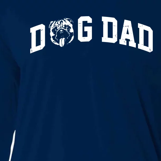 Dog Dad Pug Lover Cooling Performance Long Sleeve Crew