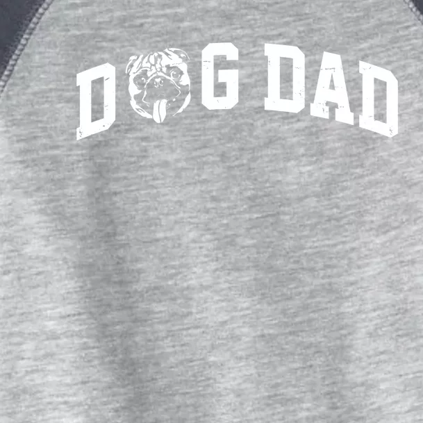 Dog Dad Pug Lover Toddler Fine Jersey T-Shirt