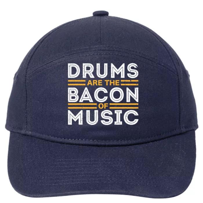 Drummer Drum Player Funny Drumming Music Teacher Quote 7-Panel Snapback Hat