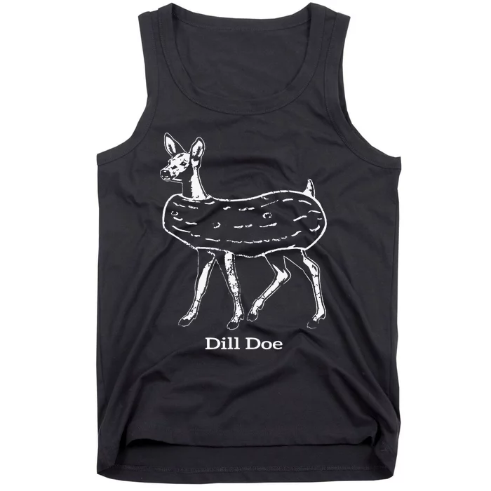 Dill Doe Reindeer Pickles Naughty Tank Top