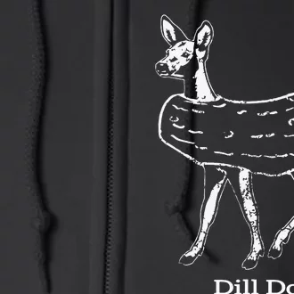 Dill Doe Reindeer Pickles Naughty Full Zip Hoodie