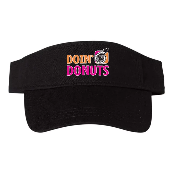 Doin Donuts Racing Fast Car Funny Racing Drift Car Enthusiast Valucap Bio-Washed Visor