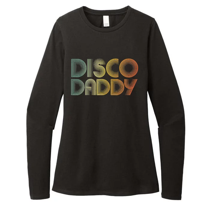 Disco Daddy Retro 60s 70s Party Costume Dad Fathers Day Womens CVC Long Sleeve Shirt