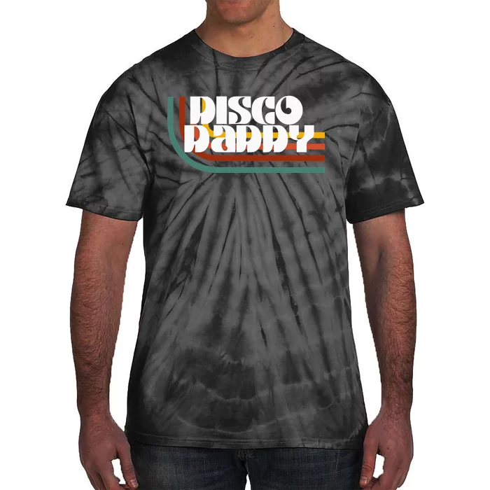 Disco Daddy Retro Matching 60's 70s Party Father's Day Tie-Dye T-Shirt