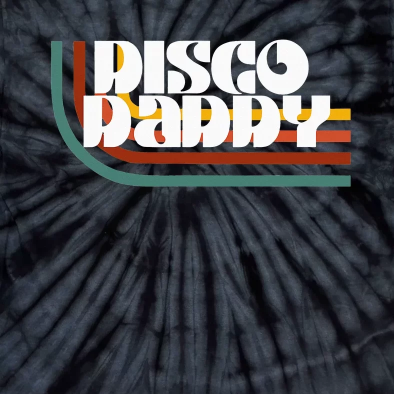 Disco Daddy Retro Matching 60's 70s Party Father's Day Tie-Dye T-Shirt