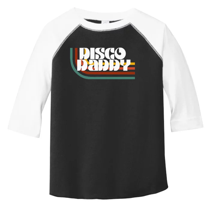 Disco Daddy Retro Matching 60's 70s Party Father's Day Toddler Fine Jersey T-Shirt