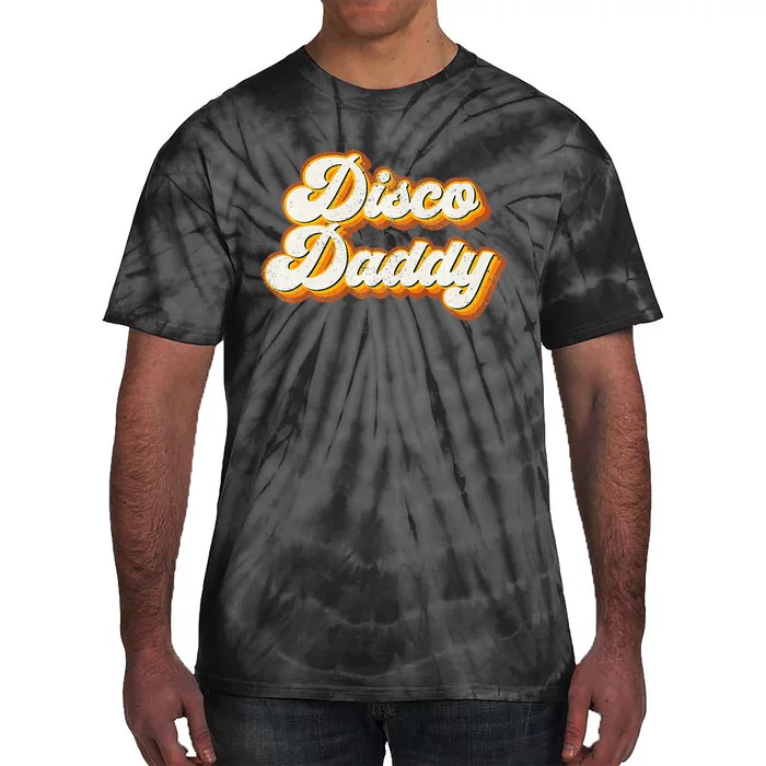 Disco Daddy Retro Matching 60s 70s Party Costume Dad Tie-Dye T-Shirt