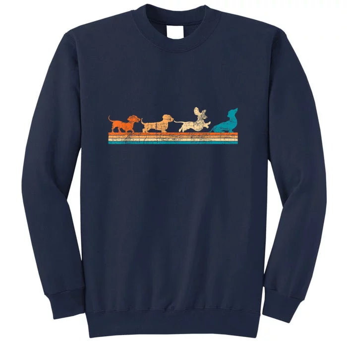 Dachshund Dog Retro Vintage Owner Animal Lover Pet Trainer Gift Tall Sweatshirt