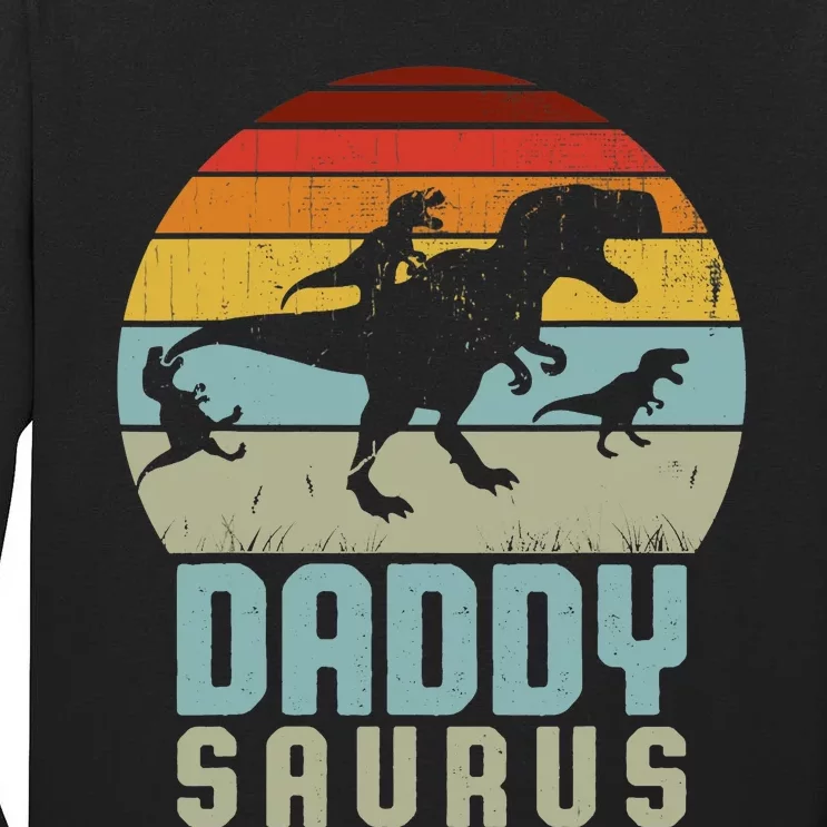 Daddysaurus Daddysaurus Rex Design Fathers Day Tall Long Sleeve T-Shirt