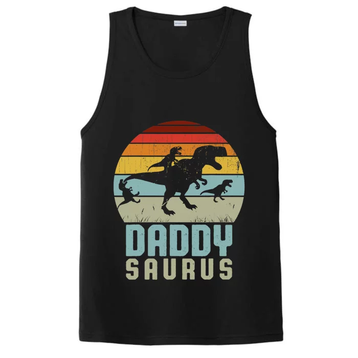 Daddysaurus Daddysaurus Rex Design Fathers Day Performance Tank