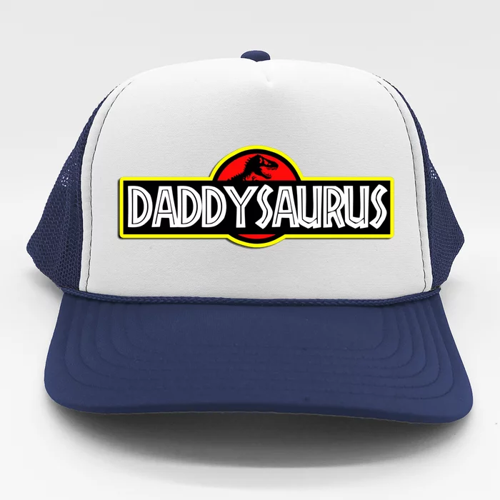 Daddysaurus Daddysaurus Rex Gift Fathers Day Gift Trucker Hat