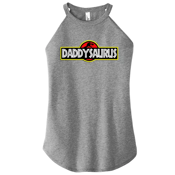 Daddysaurus Daddysaurus Rex Gift Fathers Day Gift Women’s Perfect Tri Rocker Tank