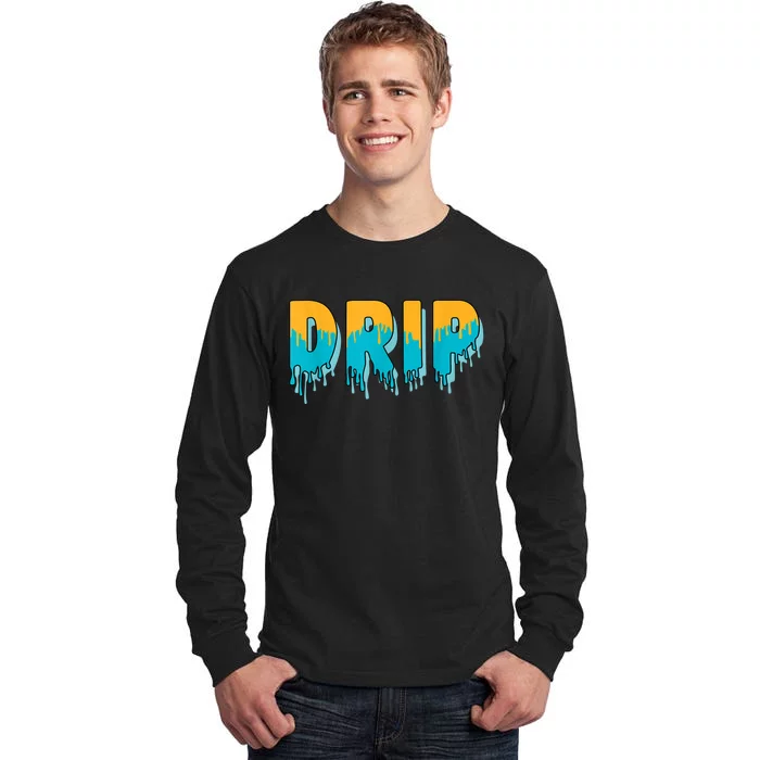 Drip Dripping Retro Aqua 5s Matching Tall Long Sleeve T-Shirt